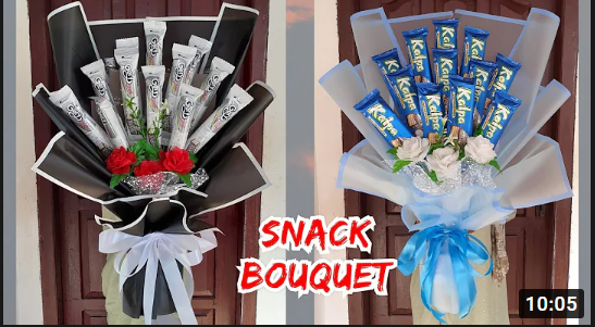 Tutorial SNACK BOUQUET || Mudah membuat Buket Mewah
